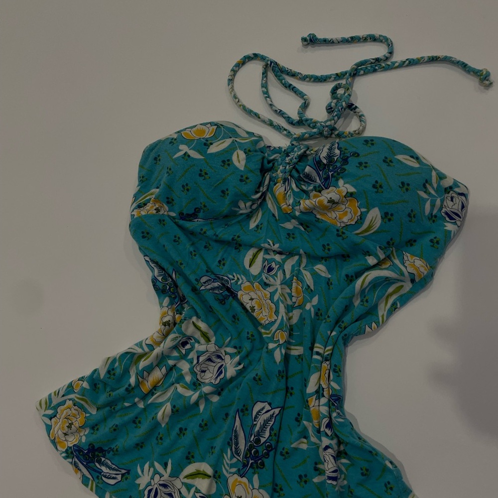 Vibrant Floral Halter Top
